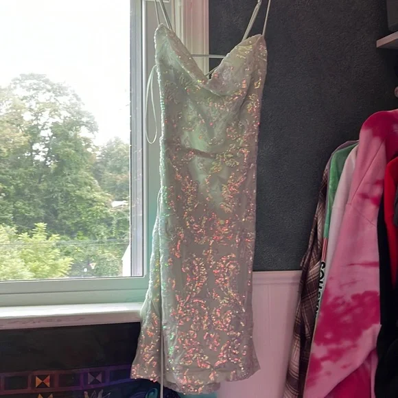Tinker Bell Green Sequin Short Windsor Dress | Color: Green | Size: S | Cali_At's Closet